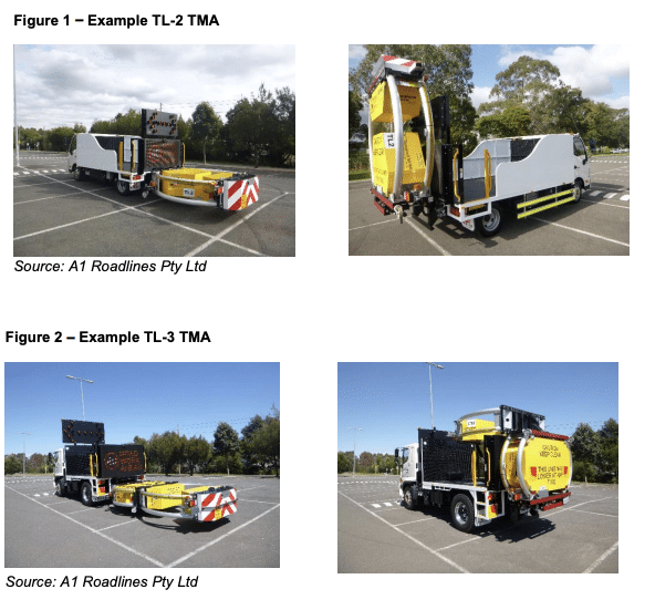 Truck mounted attenuators TL2 and TL3